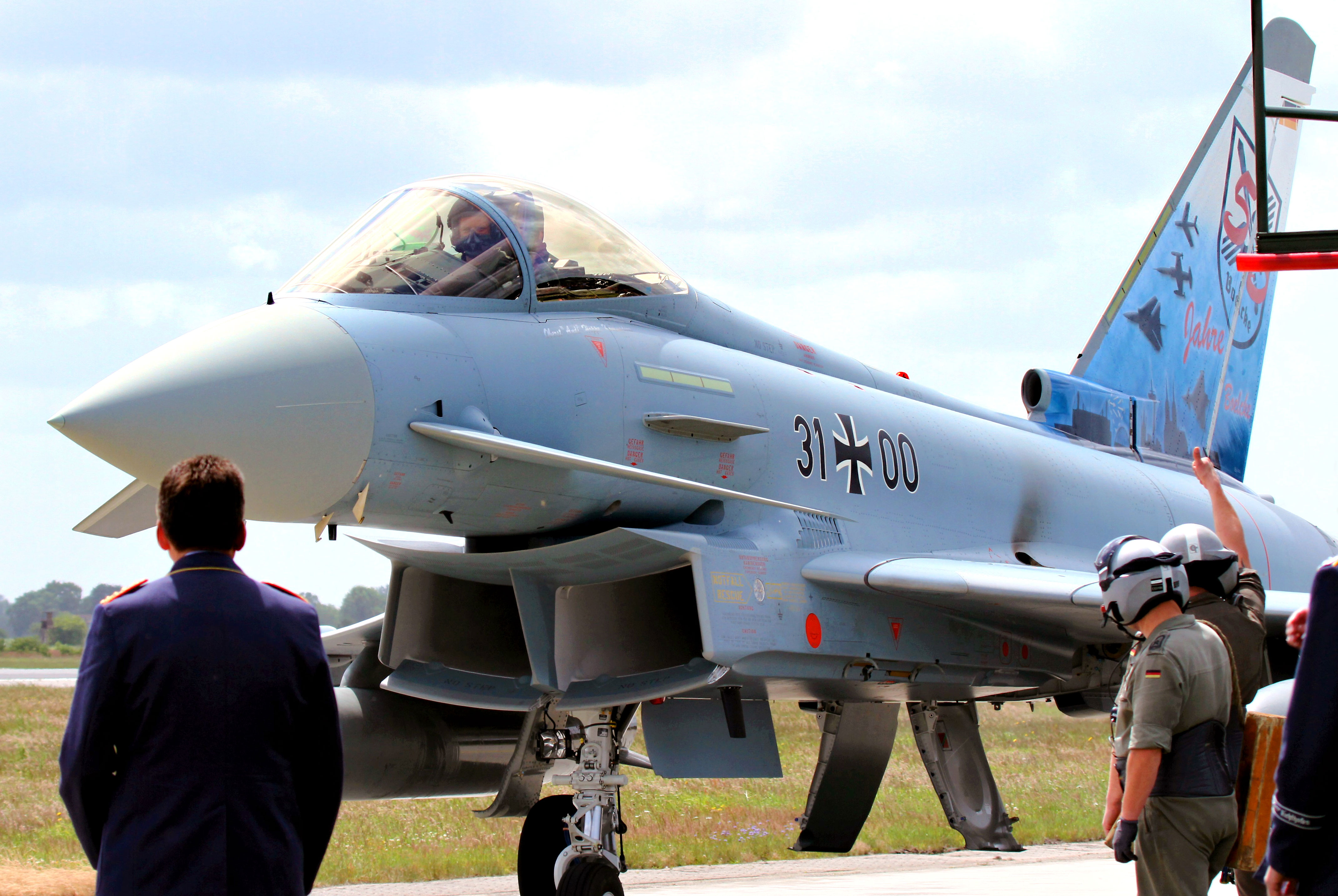Einer der ersten Eurofighter TYPHOON, der in Wittmund eintraf © Marco Wadin 2013